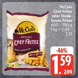 Edeka McCain Chef Frites oder Steakhouse Frites Angebot