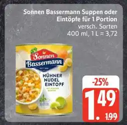 Edeka Sonnen Bassermann Suppen oder Eintöpfe Angebot