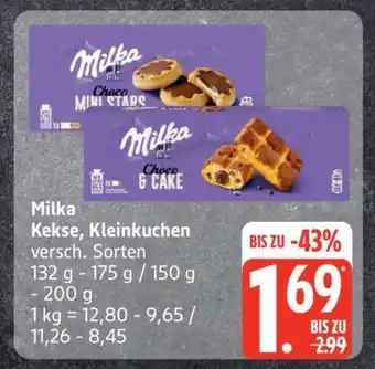 Edeka Milka Kekse, Kleinkuchen Angebot