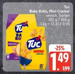 Edeka Tuc Bake Rolls, Mini Cracker Angebot