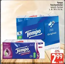 Edeka Tempo Taschentücher Angebot