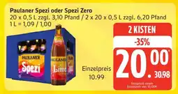 Edeka Paulaner Spezi oder Spezi Zero Angebot