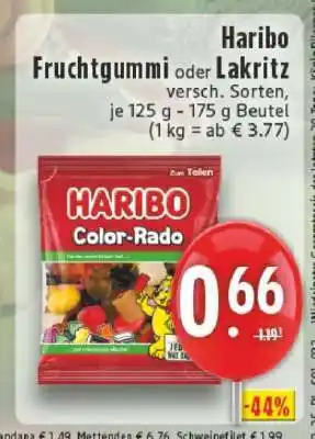 Edeka Haribo Fruchtgummi oder Lakritz Angebot
