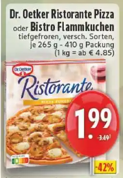 Edeka Dr. Oetker Ristorante Pizza oder Bistro Flammkuchen Angebot