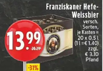 Edeka Franziskaner Hefe-Weissbier Angebot