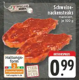 Edeka Schweine-Nackensteaks mariniert Angebot