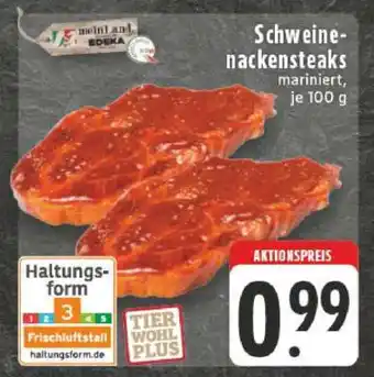 Edeka Schweine-Nackensteaks mariniert Angebot