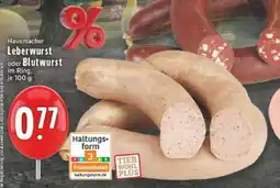 Edeka Hausmacher Leberwurst oder Blutwurst Angebot