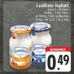 Edeka LANDLIEBE Joghurt Angebot