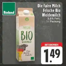 Edeka Die faire Milch Frische Bio Weidemilch Angebot