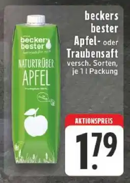 Edeka beckers bester Apfel- oder Traubensaft Angebot