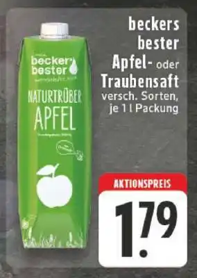 Edeka beckers bester Apfel- oder Traubensaft Angebot
