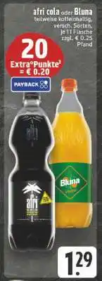 Edeka Afri Cola oder Bluna Angebot