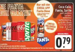 Edeka Coca-Cola, Fanta, Sprite und weitere Sorten Angebot