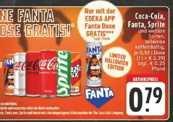Edeka Coca-Cola, Fanta, Sprite und weitere Sorten Angebot