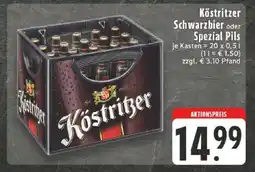 Edeka Köstritzer Schwarzbier oder Spezial Pils Angebot