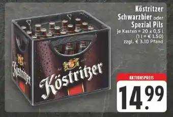 Edeka Köstritzer Schwarzbier oder Spezial Pils Angebot