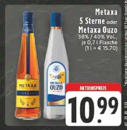 Edeka Metaxa 5 Sterne oder Metaxa Ouzo Angebot