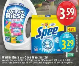 Edeka Weißer Riese oder Spee Waschmittel Angebot