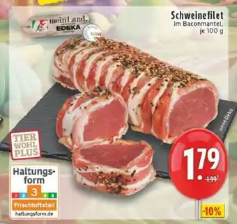 Edeka Schweinefilet im Baconmantel Angebot