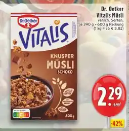 Edeka DR. OETKER Vitalis-Müsli Angebot