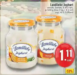 Edeka LANDLIEBE Joghurt Angebot