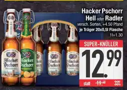 Edeka Hacker Pschorr Hell oder Radler Angebot