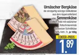 Edeka Urnäscher Bergkäse oder Sennenkäse Angebot