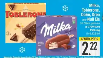 Edeka Milka, Toblerone, Daim, Oreo oder Nuii Eis Angebot