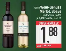 Edeka Italien Wein Genuss Merlot, Soave Angebot
