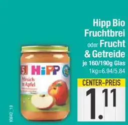 Edeka Hipp Bio Fruchtbrei oder Frucht & Getreide Angebot