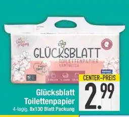 Edeka GLÜCKSBLATT Toilettenpapier Angebot