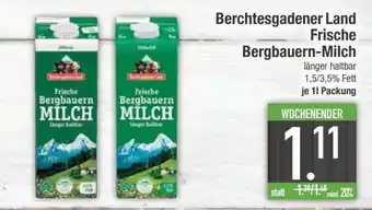Edeka Berchtesgadener Land Frische Bergbauern-Milch Angebot