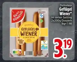 Edeka Delikatess Geflügel Wiener Angebot
