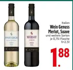 Edeka Wein-Genuss Merlot, Soave Angebot