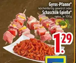 Edeka Gyros-Pfanne oder Schaschlik-Spieße Angebot