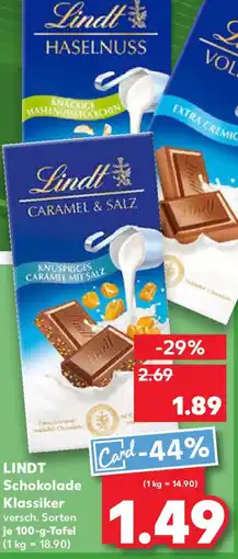 Kaufland LINDT Schokolade Klassiker Angebot