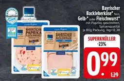 Edeka Bayrischer Backleberkäse, Gelb- oder Fleischwurst Angebot