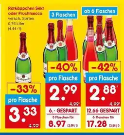 Netto Marken-Discount Rotkäppchen Sekt oder Fruchtsecco Angebot