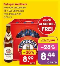 Netto Marken-Discount Erdinger Weißbiere Angebot
