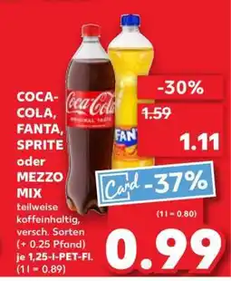 Kaufland Coca-Cola, Fanta, Sprite oder Mezzo Mix Angebot