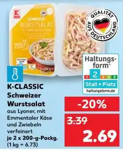 Kaufland K-CLASSIC Schweizer Wurstsalat Angebot