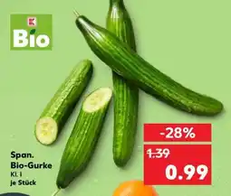 Kaufland Span. Bio-Gurke Angebot