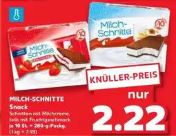 Kaufland MILCH-SCHNITTE Snack Angebot