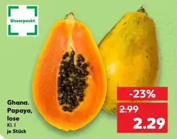 Kaufland Ghana. Papaya, lose Angebot