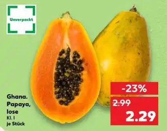 Kaufland Ghana. Papaya, lose Angebot
