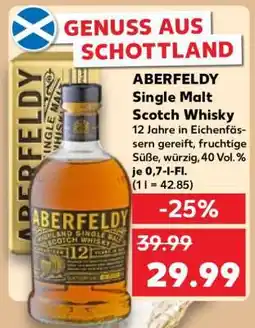 Kaufland ABERFELDY Single Malt Scotch Whisky Angebot