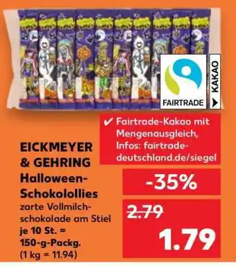 Kaufland EICKMEYER & GEHRING Halloween-Schokolollies Angebot