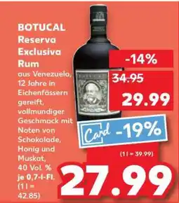 Kaufland BOTUCAL Reserva Exclusiva Rum Angebot