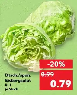 Kaufland Dtsch./span. Eisbergsalat Angebot
